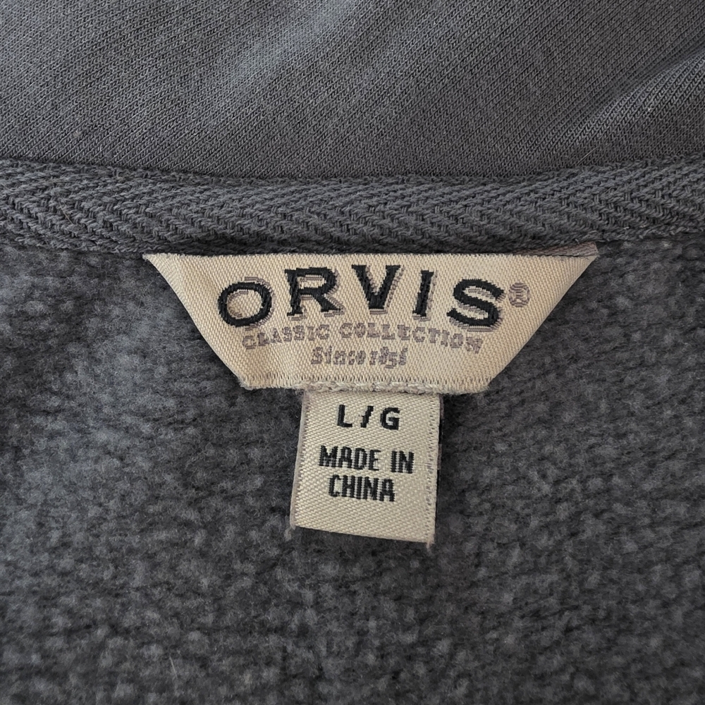 Orvis V Neck Jersey Knit Sweater- L - Picture 2 of 12